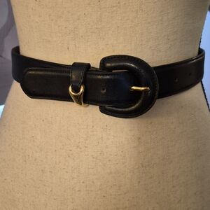 Dockers Vintage Blue Handcrafted Cowhide Leather Belt w/Solid Brass Buckle #1674